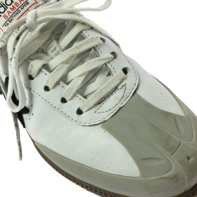【現状渡し品】【メンズ】 ADIDAS アディダス × A BATHING APE アベイジングエイプ SAMBA BAPE JR9245 サンバ スニーカー 靴 161-260605-na-11-tagh サイズ：26.5cm US 8 1/2 カラー：FOOTWEAR WITE/CBLACK/GUM5 万代Net店