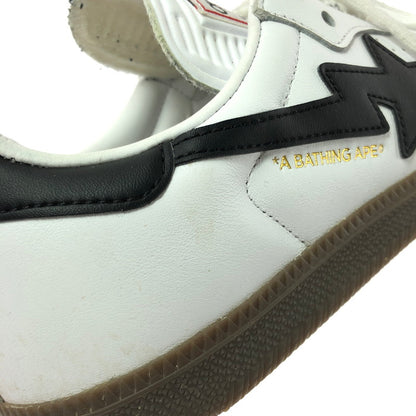 【現状渡し品】【メンズ】 ADIDAS アディダス × A BATHING APE アベイジングエイプ SAMBA BAPE JR9245 サンバ スニーカー 靴 161-260605-na-11-tagh サイズ：26.5cm US 8 1/2 カラー：FOOTWEAR WITE/CBLACK/GUM5 万代Net店