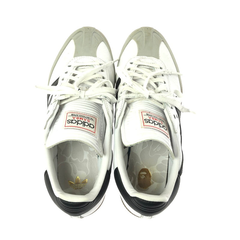【現状渡し品】【メンズ】 ADIDAS アディダス × A BATHING APE アベイジングエイプ SAMBA BAPE JR9245 サンバ スニーカー 靴 161-260605-na-11-tagh サイズ：26.5cm US 8 1/2 カラー：FOOTWEAR WITE/CBLACK/GUM5 万代Net店