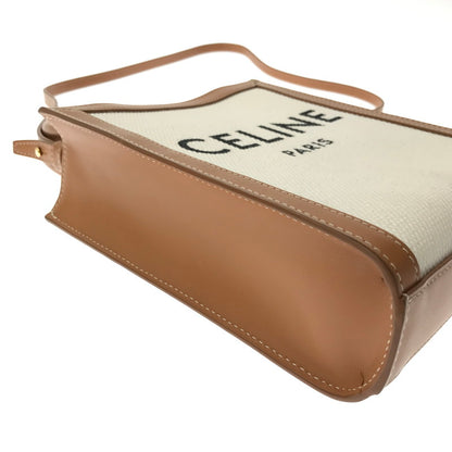 【中古品】【メンズ】 CELINE セリーヌ MINI VERTICAL CABAS TOTE BAG ミニバーティカルカバトートバッグ カバン 180-260611-rt-01-tagh カラー：ブラック 万代Net店