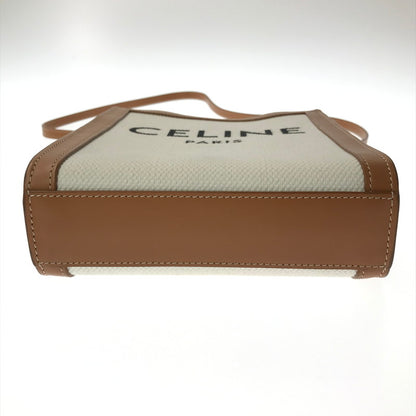 【中古品】【メンズ】 CELINE セリーヌ MINI VERTICAL CABAS TOTE BAG ミニバーティカルカバトートバッグ カバン 180-260611-rt-01-tagh カラー：ブラック 万代Net店