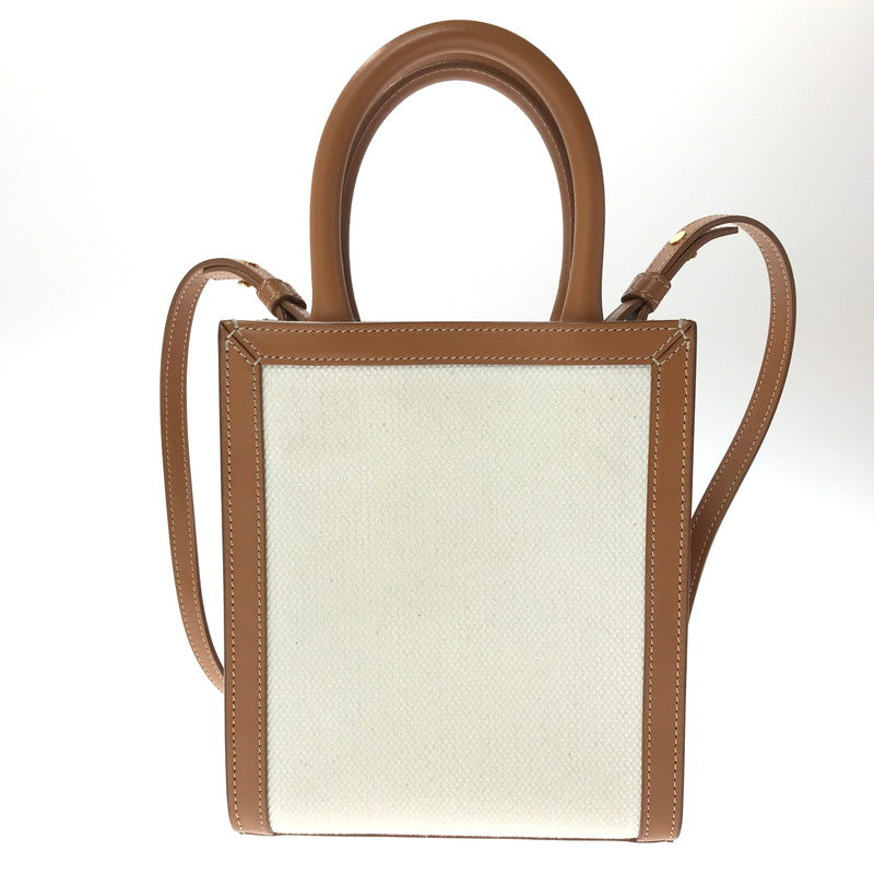 【中古品】【メンズ】 CELINE セリーヌ MINI VERTICAL CABAS TOTE BAG ミニバーティカルカバトートバッグ カバン 180-260611-rt-01-tagh カラー：ブラック 万代Net店