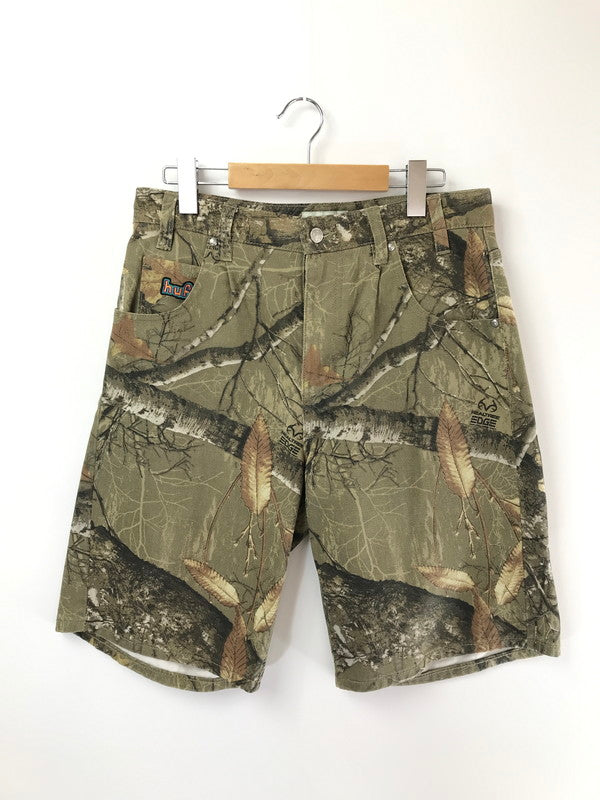 【中古美品】【メンズ】 HUF ハフ REAL TREE SHORTS PT00364 リアルツリー ハーフパンツ ボトムス 153-260729-rt-23-tagh サイズ：30 カラー：カーキ 万代Net店