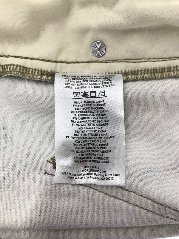 【中古美品】【メンズ】 HUF ハフ REAL TREE SHORTS PT00364 リアルツリー ハーフパンツ ボトムス 153-260729-rt-23-tagh サイズ：30 カラー：カーキ 万代Net店