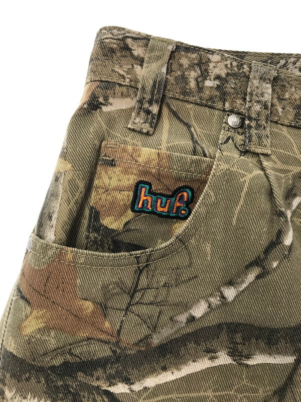 【中古美品】【メンズ】 HUF ハフ REAL TREE SHORTS PT00364 リアルツリー ハーフパンツ ボトムス 153-260729-rt-23-tagh サイズ：30 カラー：カーキ 万代Net店