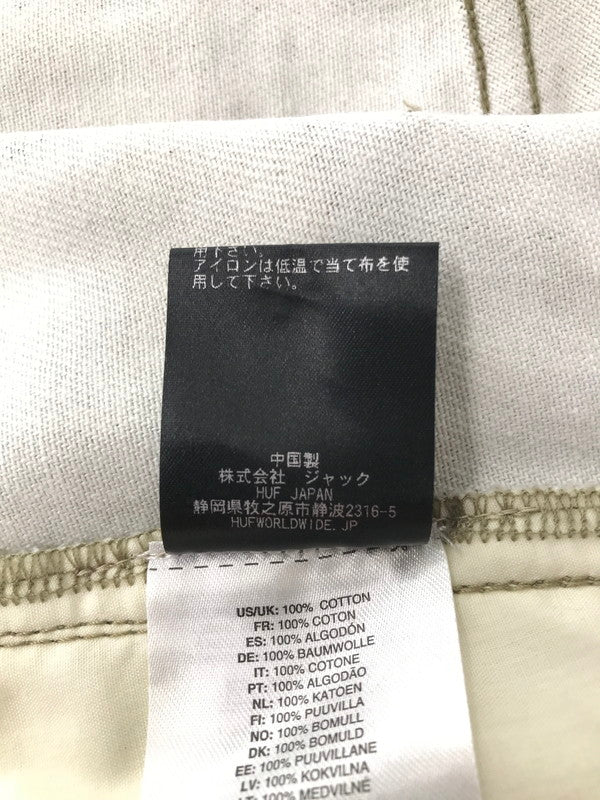 【中古美品】【メンズ】 HUF ハフ REAL TREE SHORTS PT00364 リアルツリー ハーフパンツ ボトムス 153-260729-rt-23-tagh サイズ：30 カラー：カーキ 万代Net店