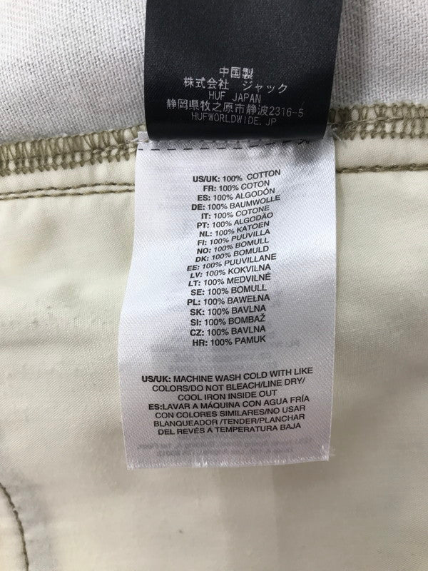 【中古美品】【メンズ】 HUF ハフ REAL TREE SHORTS PT00364 リアルツリー ハーフパンツ ボトムス 153-260729-rt-23-tagh サイズ：30 カラー：カーキ 万代Net店