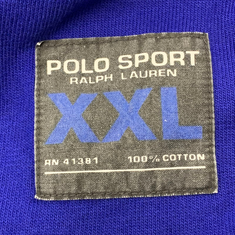 【中古品】【メンズ】 POLO SPORT ポロスポーツ #67 FOOTBALL SHIRT フットボール シャツ トップス 長袖 146-260612-ya-01-izu サイズ：XXL カラー：ブルー 万代Net店