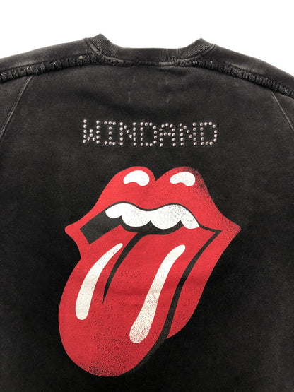 【中古品】【メンズ】 WIND AND SEA×THE ROLLING STONES ウィンダンシー×ローリングストーンズ 25SS SWEATSHIRT WDS-C-TRS-25-Q4-13 スウェット トップス 142-260528-ki-05-tagh サイズ：L カラー：ブラック 万代Net店