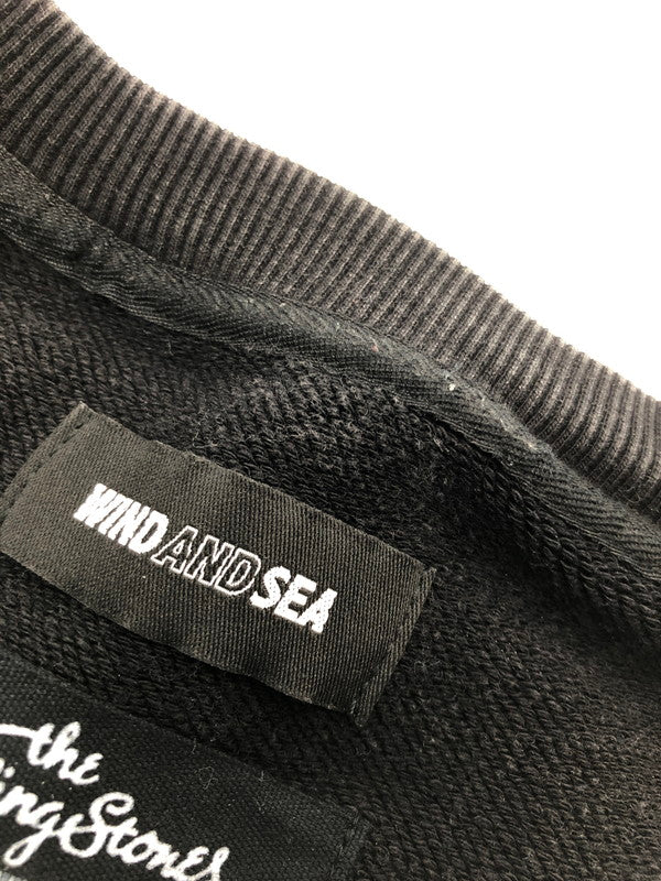 【中古品】【メンズ】 WIND AND SEA×THE ROLLING STONES ウィンダンシー×ローリングストーンズ 25SS SWEATSHIRT WDS-C-TRS-25-Q4-13 スウェット トップス 142-260528-ki-05-tagh サイズ：L カラー：ブラック 万代Net店