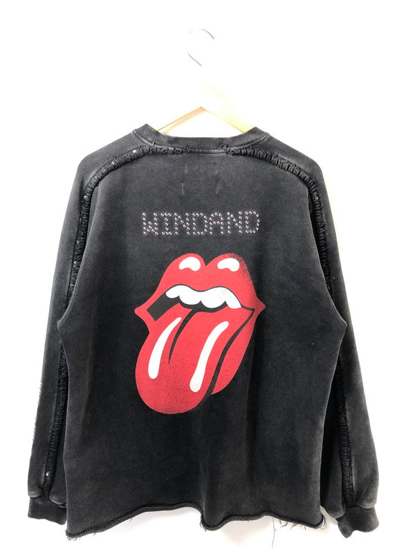 【中古品】【メンズ】 WIND AND SEA×THE ROLLING STONES ウィンダンシー×ローリングストーンズ 25SS SWEATSHIRT WDS-C-TRS-25-Q4-13 スウェット トップス 142-260528-ki-05-tagh サイズ：L カラー：ブラック 万代Net店