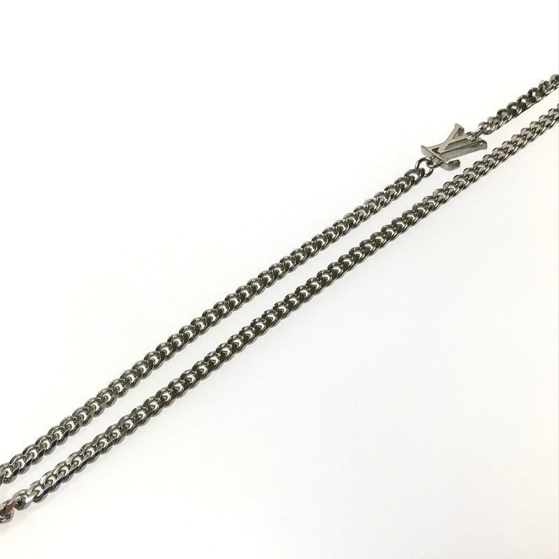 【中古品】【メンズ】 LOUIS VUITTON ルイ･ヴィトン ペンダント･ダミエ ステープル M02446 ネックレス アクセサリー 179-260601-na-04-tagh カラー：シルバー 万代Net店