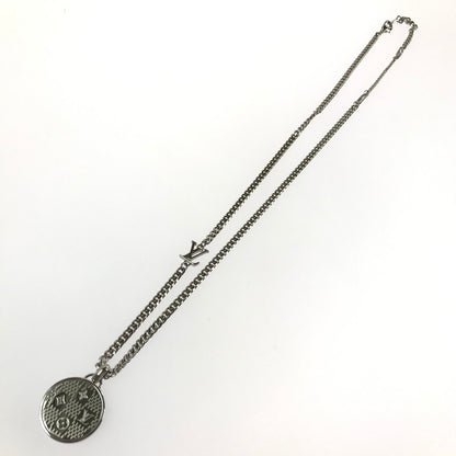 【中古品】【メンズ】 LOUIS VUITTON ルイ･ヴィトン ペンダント･ダミエ ステープル M02446 ネックレス アクセサリー 179-260601-na-04-tagh カラー：シルバー 万代Net店