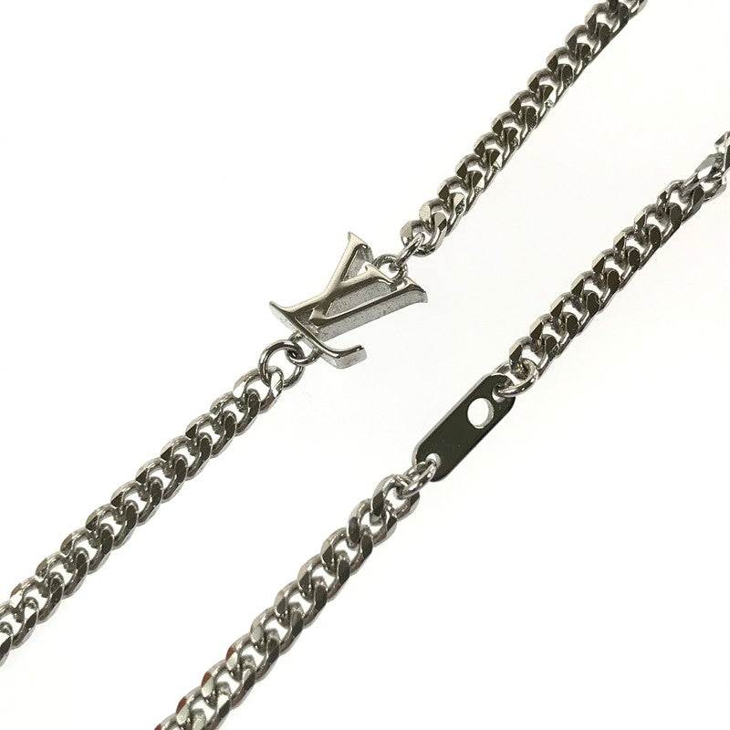 【中古品】【メンズ】 LOUIS VUITTON ルイ･ヴィトン ペンダント･ダミエ ステープル M02446 ネックレス アクセサリー 179-260601-na-04-tagh カラー：シルバー 万代Net店