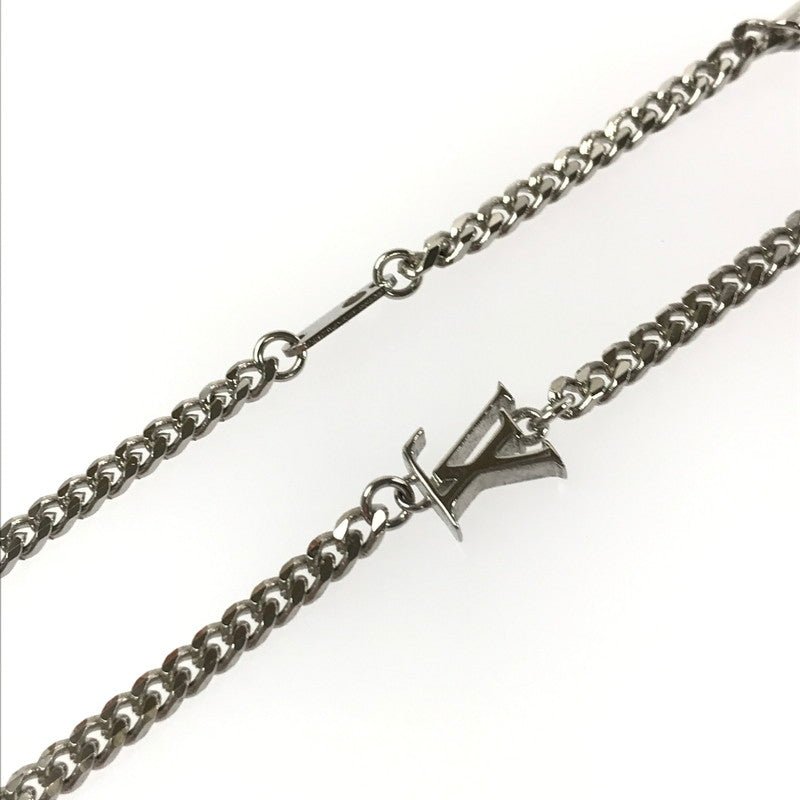 【中古品】【メンズ】 LOUIS VUITTON ルイ･ヴィトン ペンダント･ダミエ ステープル M02446 ネックレス アクセサリー 179-260601-na-04-tagh カラー：シルバー 万代Net店