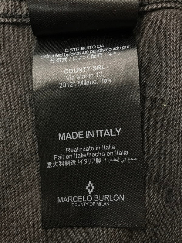 【中古品】【メンズ】 MARCELO BURLON マルセロ バーロンBLACK DENIM JACKET 142-260514-rt-05-tagh サイズ：XXS カラー：ブラック 万代Net店