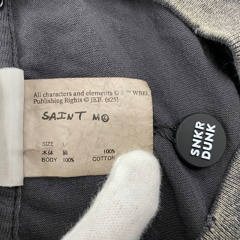 【中古美品】【メンズ】 SAINT MICHAEL セントマイケル SM-HR1-0000-C44 25AW HP SS TEE ハリーポッター ショートスリーブ ティー トップス 半袖 142-260615-cs-08-izu サイズ：L カラー：ブラック 万代Net店