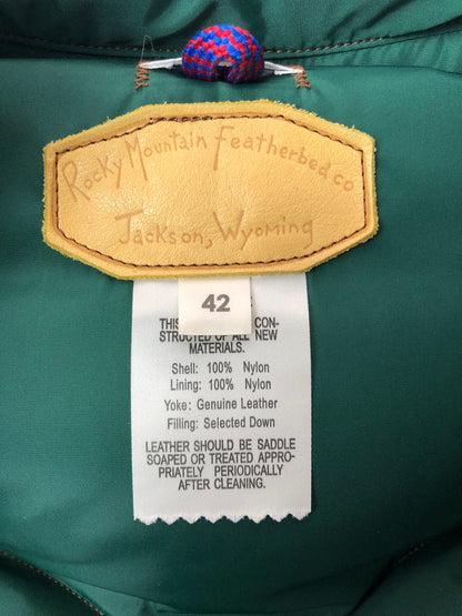 【中古品】【メンズ】 WAREHOUSE×ROCKY MOUNTAIN ウェアハウス×ロッキーマウンテン FEATHERBED DOWN VEST フェザーベッド 450-502-71 145-260525-ki-20-tagh サイズ：42 カラー：ブラウン 万代Net店