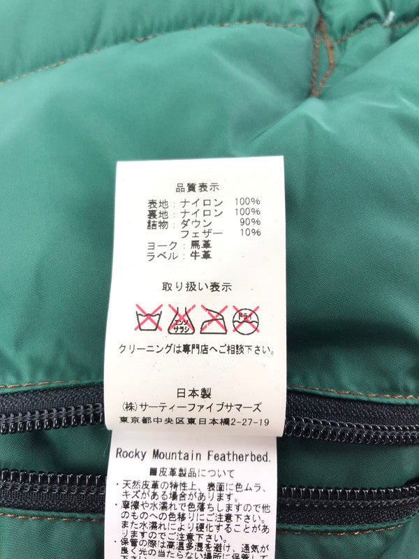 【中古品】【メンズ】 WAREHOUSE×ROCKY MOUNTAIN ウェアハウス×ロッキーマウンテン FEATHERBED DOWN VEST フェザーベッド 450-502-71 145-260525-ki-20-tagh サイズ：42 カラー：ブラウン 万代Net店