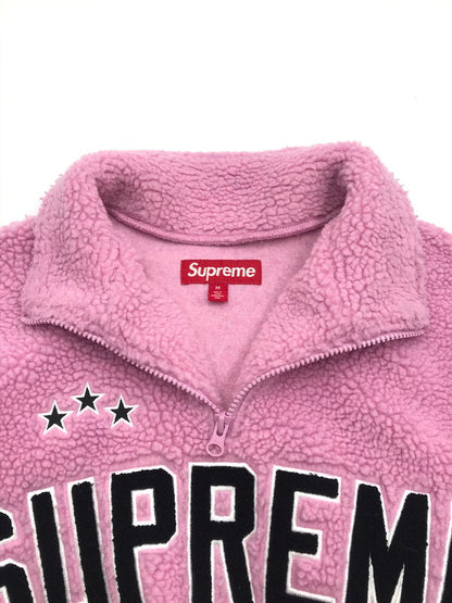 【中古品】【メンズ】 SUPREME シュプリーム 23FW ARC HALF ZIP FLEECE PULLOVER アーク ハーフジップ フリース プルオーバー アウター 149-260527-na-08-tagh サイズ：M カラー：ピンク 万代Net店