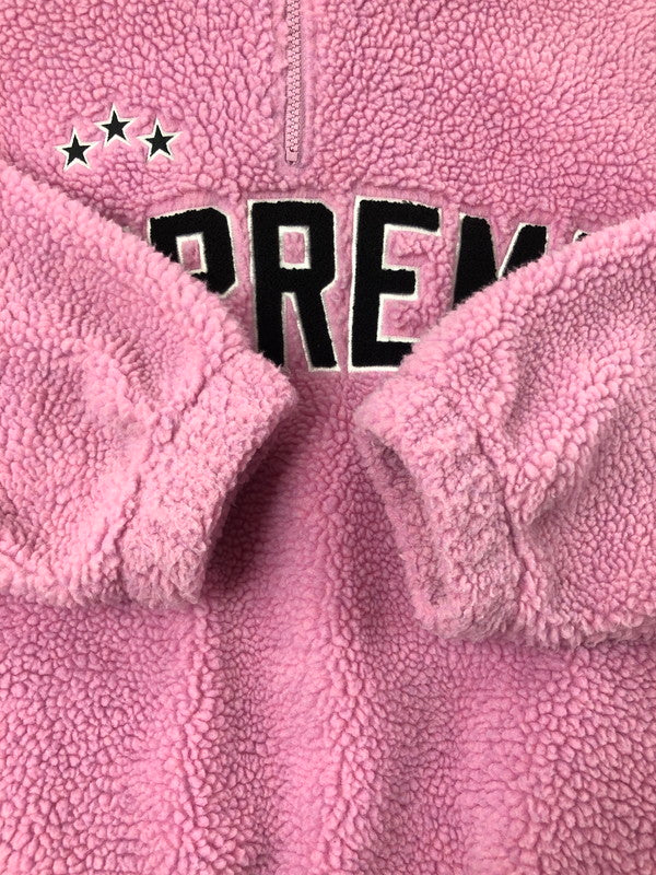 【中古品】【メンズ】 SUPREME シュプリーム 23FW ARC HALF ZIP FLEECE PULLOVER アーク ハーフジップ フリース プルオーバー アウター 149-260527-na-08-tagh サイズ：M カラー：ピンク 万代Net店