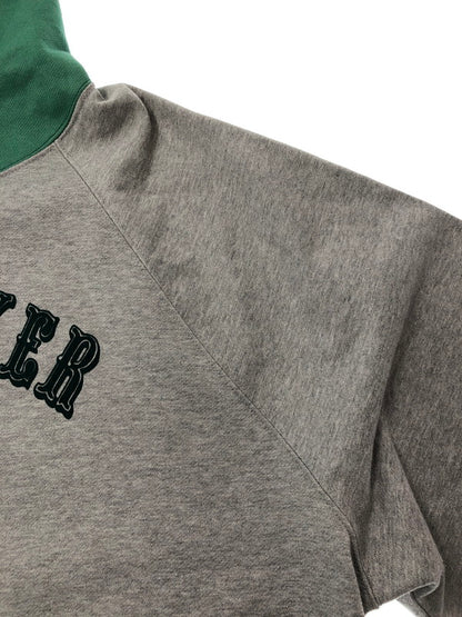 【中古品】【メンズ】 MINDSEEKER マインド シーカー FLOCKY PRINT HOODIE GREY GREEN フロッキー プリント フーディー パーカー トップス 142-260909-rt-08-tagh サイズ：44 カラー：グレー/グリーン 万代Net店