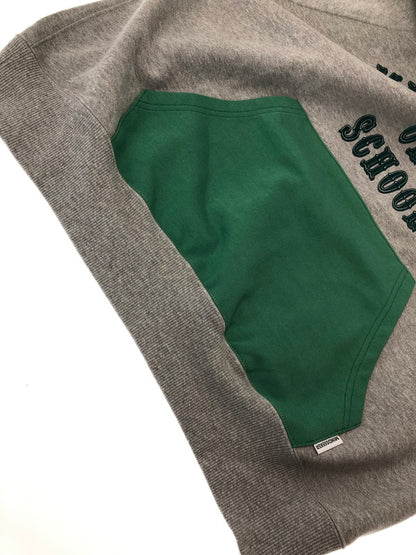 【中古品】【メンズ】 MINDSEEKER マインド シーカー FLOCKY PRINT HOODIE GREY GREEN フロッキー プリント フーディー パーカー トップス 142-260909-rt-08-tagh サイズ：44 カラー：グレー/グリーン 万代Net店