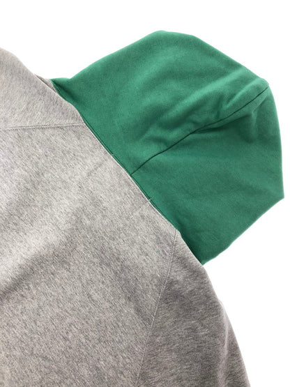 【中古品】【メンズ】 MINDSEEKER マインド シーカー FLOCKY PRINT HOODIE GREY GREEN フロッキー プリント フーディー パーカー トップス 142-260909-rt-08-tagh サイズ：44 カラー：グレー/グリーン 万代Net店