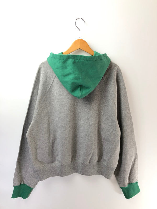 【中古品】【メンズ】 MINDSEEKER マインド シーカー FLOCKY PRINT HOODIE GREY GREEN フロッキー プリント フーディー パーカー トップス 142-260909-rt-08-tagh サイズ：44 カラー：グレー/グリーン 万代Net店
