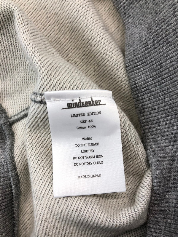 【中古品】【メンズ】 MINDSEEKER マインド シーカー FLOCKY PRINT HOODIE GREY GREEN フロッキー プリント フーディー パーカー トップス 142-260909-rt-08-tagh サイズ：44 カラー：グレー/グリーン 万代Net店