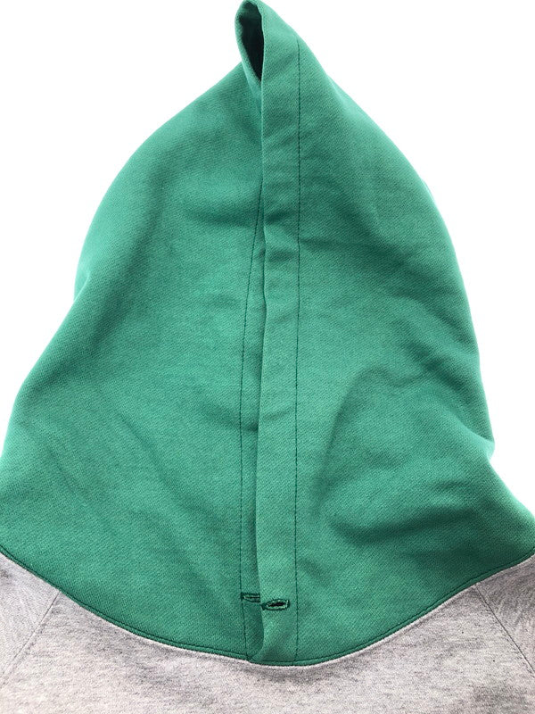 【中古品】【メンズ】 MINDSEEKER マインド シーカー FLOCKY PRINT HOODIE GREY GREEN フロッキー プリント フーディー パーカー トップス 142-260909-rt-08-tagh サイズ：44 カラー：グレー/グリーン 万代Net店