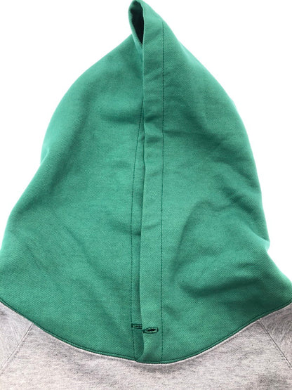 【中古品】【メンズ】 MINDSEEKER マインド シーカー FLOCKY PRINT HOODIE GREY GREEN フロッキー プリント フーディー パーカー トップス 142-260909-rt-08-tagh サイズ：44 カラー：グレー/グリーン 万代Net店