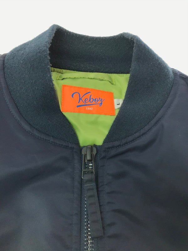 【中古品】【メンズ】 KEBOZ ケボズ MA-1 FLIGHT JACKET フライトジャケット アウター 142-260902-na-27-tagh サイズ：L カラー：ネイビー 万代Net店