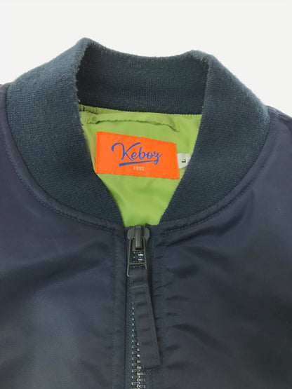 【中古品】【メンズ】 KEBOZ ケボズ MA-1 FLIGHT JACKET フライトジャケット アウター 142-260902-na-27-tagh サイズ：L カラー：ネイビー 万代Net店