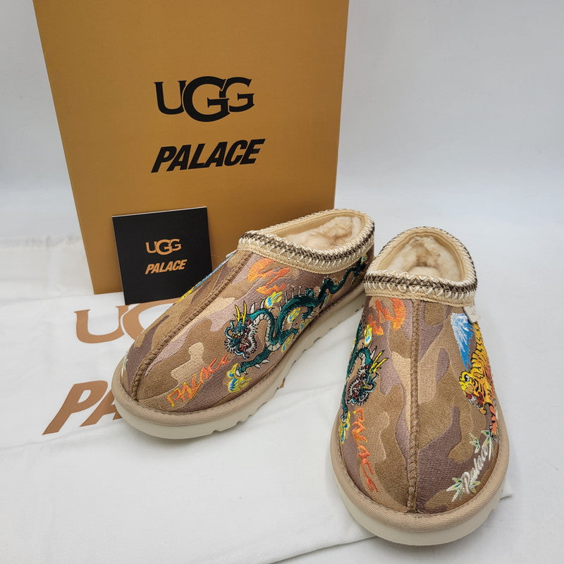 【中古美品】【メンズ/レディース】 PALACE パレス × UGG アグ TASMAN SLIPPER BURNT CAMO "CHESTNUT" 1172070 タスマン スリッポン シューズ 靴 164-260603-ay-10-izu サイズ：26cm カラー：マルチカラー 万代Net店