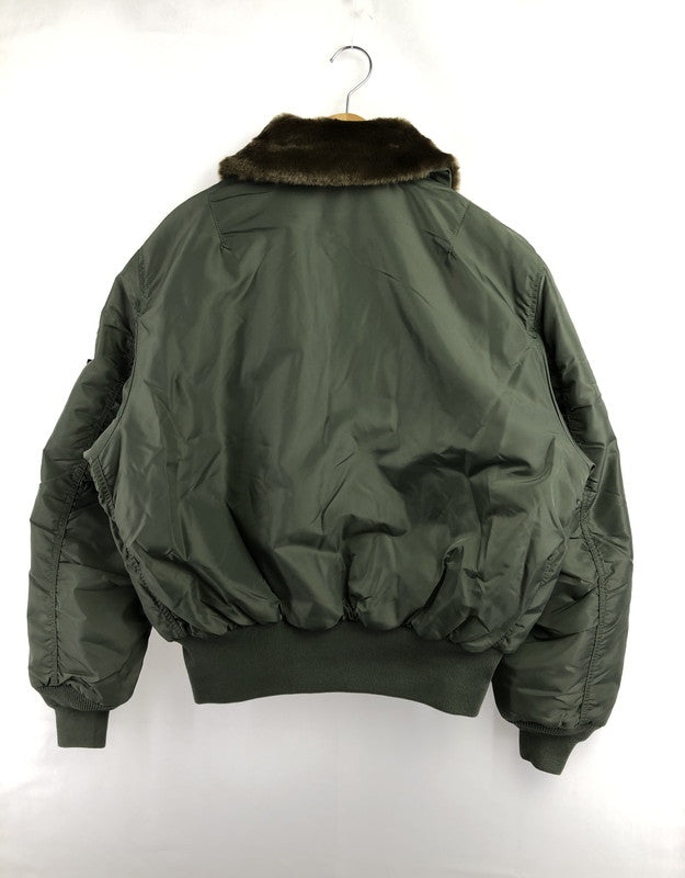 【中古美品】【メンズ】 ALPHA INDUSTRIES アルファ ×NANO-UNIVERSE ナノ ユニヴァース 別注 ALPHA FLIGHT JACKET 797-5252030 145-260514-rt-08-tagh サイズ：L カラー：カーキ 万代Net店