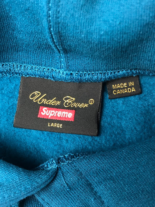 【中古品】【メンズ】 SUPREME シュプリーム × UNDERCOVER アンダーカバー 23SS ANTI YOU HOODED SWEATSHIRT アンチ ユー パーカー トップス 149-260610-rt-11-tagh サイズ：L カラー：マリンブルー 万代Net店