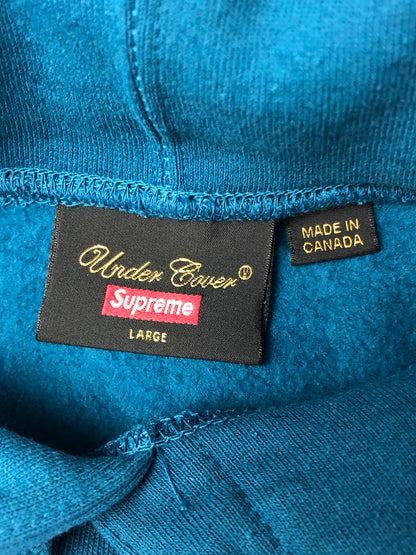 【中古品】【メンズ】 SUPREME シュプリーム × UNDERCOVER アンダーカバー 23SS ANTI YOU HOODED SWEATSHIRT アンチ ユー パーカー トップス 149-260610-rt-11-tagh サイズ：L カラー：マリンブルー 万代Net店