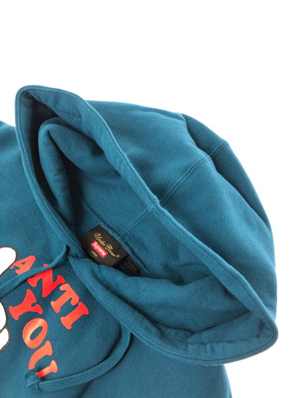 【中古品】【メンズ】 SUPREME シュプリーム × UNDERCOVER アンダーカバー 23SS ANTI YOU HOODED SWEATSHIRT アンチ ユー パーカー トップス 149-260610-rt-11-tagh サイズ：L カラー：マリンブルー 万代Net店