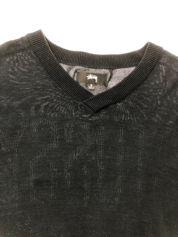 【中古品】【メンズ】 STUSSY ステューシー HOCKEY SWEATER ホッケー セーター トップス 142-260909-rt-06-tagh サイズ：S カラー：ブラック 万代Net店