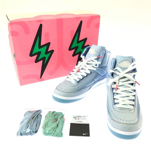【中古美品】【メンズ】 NIKE×J BALVIN ナイキ×J. バルヴィン AIR JORDAN 2 RETRO SP DQ7691-419 レトロ SP スニーカー シューズ 靴 160-260529-ki-01-tagh サイズ：28ｃｍ US10 カラー：CELESTINE BLUE WHITE MULTI COLOR 万代Net店