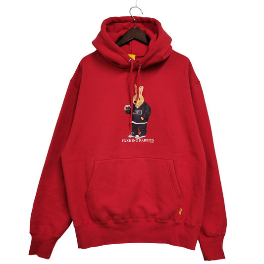 【中古品】【メンズ】 FR2 エフアールツー MASCOT HOODIE マスコット フーディー パーカー トップス 142-260516-kh-09-izu サイズ：L カラー：レッド 万代Net店
