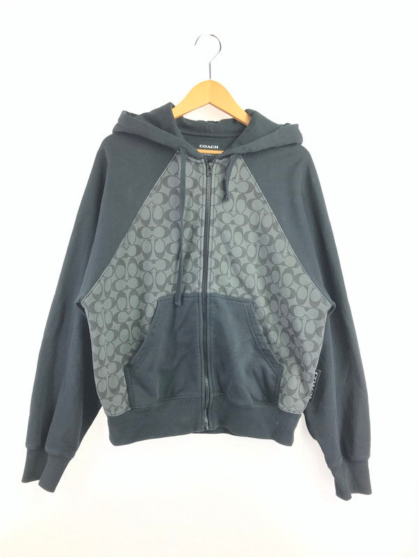 【中古品】【メンズ】 COACH コーチ FULL ZIP PARKER CO827 フルジップパーカー トップス 147-260625-rt-17-tagh サイズ：S カラー：ブラック 万代Net店