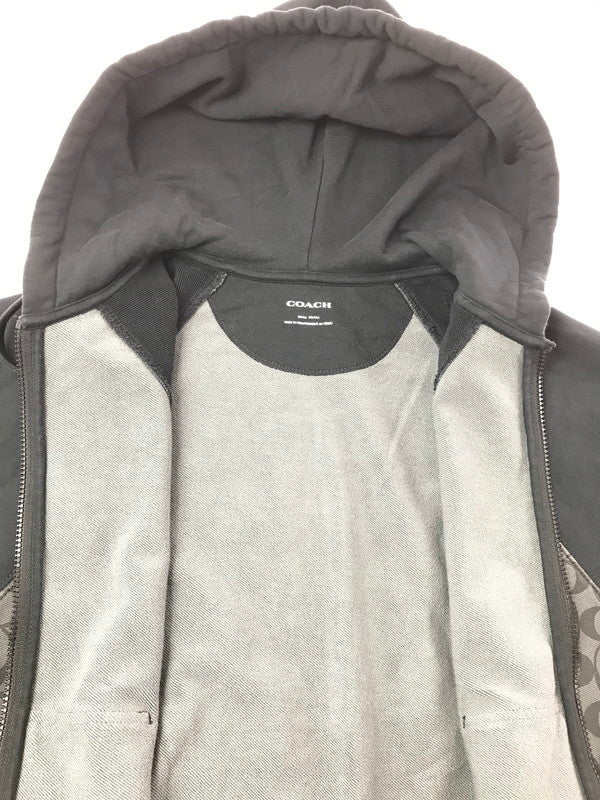 【中古品】【メンズ】 COACH コーチ FULL ZIP PARKER CO827 フルジップパーカー トップス 147-260625-rt-17-tagh サイズ：S カラー：ブラック 万代Net店