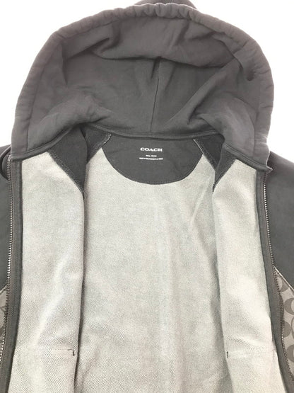 【中古品】【メンズ】 COACH コーチ FULL ZIP PARKER CO827 フルジップパーカー トップス 147-260625-rt-17-tagh サイズ：S カラー：ブラック 万代Net店