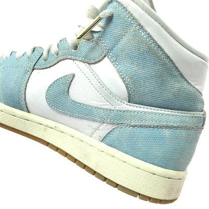 【中古品】【メンズ/レディース】 NIKE WMNS AIR JORDAN 1 MID SE HQ2005-100 ウィメンズ エアジョーダン 1 ミッド スニーカー シューズ 靴 160-260521-ki-12-tagh サイズ：26cm US9 カラー：WORN BLUE WHITE GUM LIGHT BROWN SAIL 万代Net店