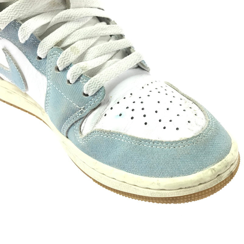 【中古品】【メンズ/レディース】 NIKE WMNS AIR JORDAN 1 MID SE HQ2005-100 ウィメンズ エアジョーダン 1 ミッド スニーカー シューズ 靴 160-260521-ki-12-tagh サイズ：26cm US9 カラー：WORN BLUE WHITE GUM LIGHT BROWN SAIL 万代Net店