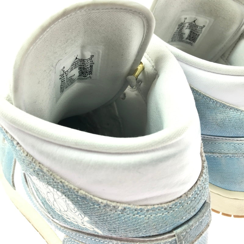 【中古品】【メンズ/レディース】 NIKE WMNS AIR JORDAN 1 MID SE HQ2005-100 ウィメンズ エアジョーダン 1 ミッド スニーカー シューズ 靴 160-260521-ki-12-tagh サイズ：26cm US9 カラー：WORN BLUE WHITE GUM LIGHT BROWN SAIL 万代Net店
