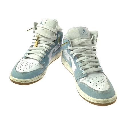 【中古品】【メンズ/レディース】 NIKE WMNS AIR JORDAN 1 MID SE HQ2005-100 ウィメンズ エアジョーダン 1 ミッド スニーカー シューズ 靴 160-260521-ki-12-tagh サイズ：26cm US9 カラー：WORN BLUE WHITE GUM LIGHT BROWN SAIL 万代Net店