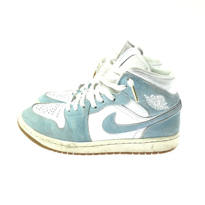 【中古品】【メンズ/レディース】 NIKE WMNS AIR JORDAN 1 MID SE HQ2005-100 ウィメンズ エアジョーダン 1 ミッド スニーカー シューズ 靴 160-260521-ki-12-tagh サイズ：26cm US9 カラー：WORN BLUE WHITE GUM LIGHT BROWN SAIL 万代Net店